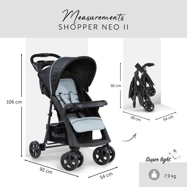 Hauck Shopper Neo II Buggy | schwarz/silber | Version Englisch 2