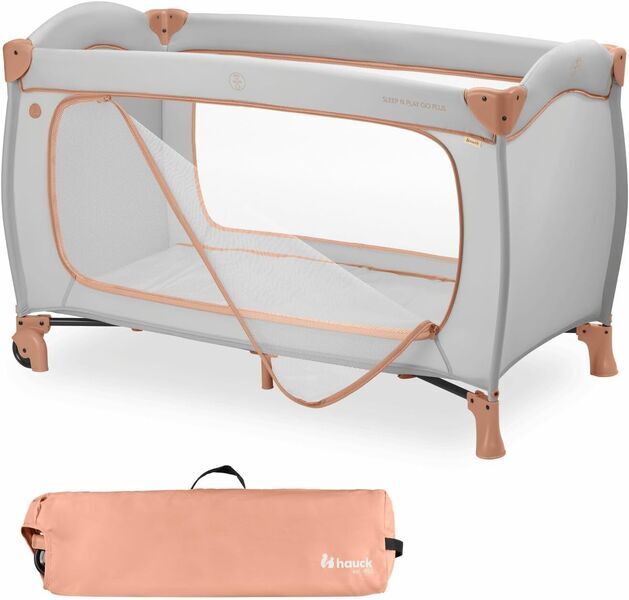 Hauck Sleep N Play Go Plus Reisebett | grey/orange 1