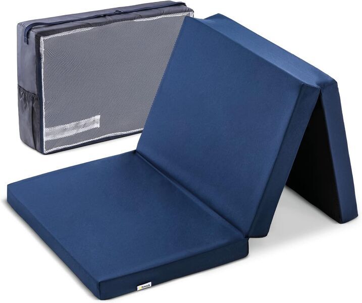 Hauck Sleeper Faltmatratze for Kinderreisebetten mit Tragetasche | blue 1