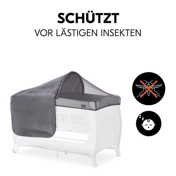Hauck Travel Bed Canopy | pilka, image 5 of 5