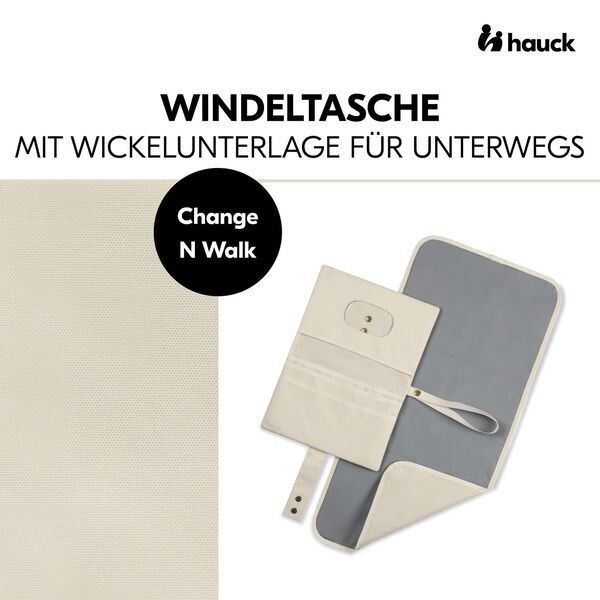 Hauck Windeltasche Change N Walk | Version Englisch | beige 2
