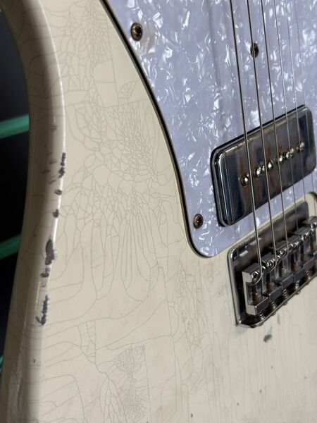 Haynes Telecaster Deluxe Aged White Relic 2025 Electric Guitar | White Relic, image 4 of 5