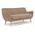 Herman Sofa 3-Sitzer Aulla Caramel | braun, thumbnail 2 of 4