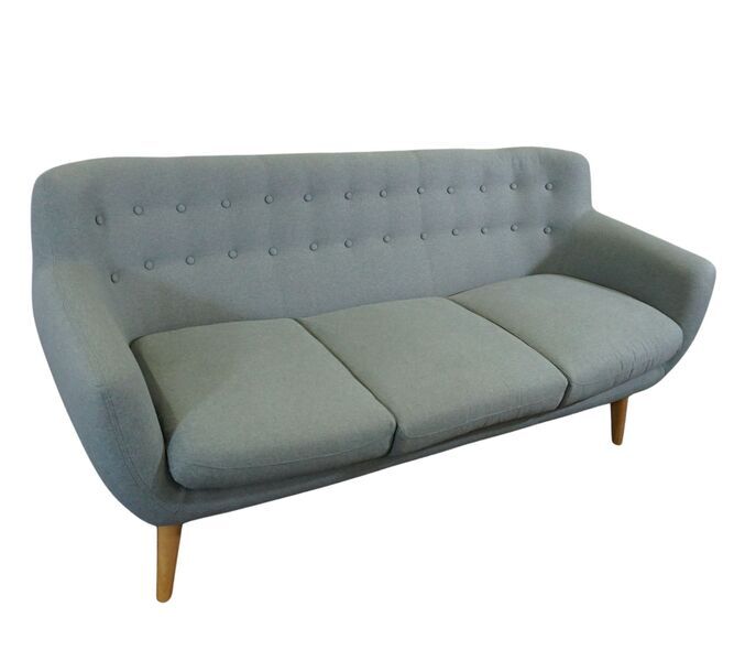 Herman Sofa 3-Sitzer Fabio Grey Green | grün, image 1 of 4
