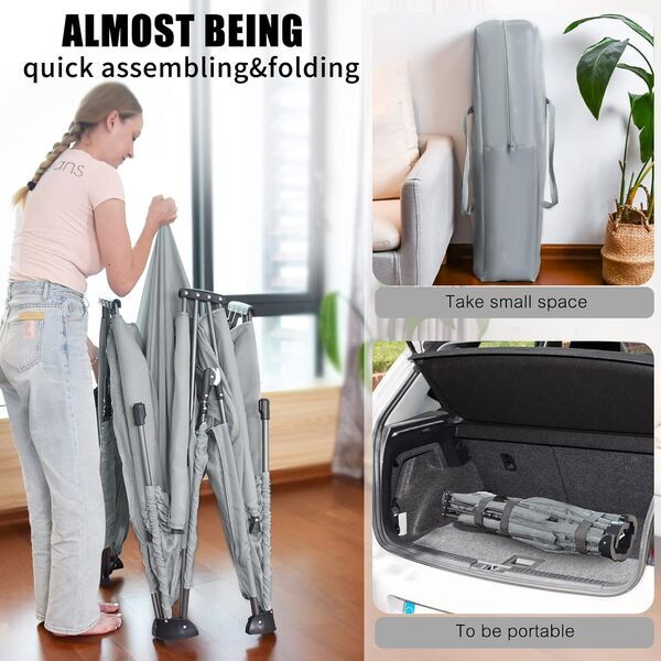 Heyo.Ja Faltbares Baby Laufgitter | grey 3