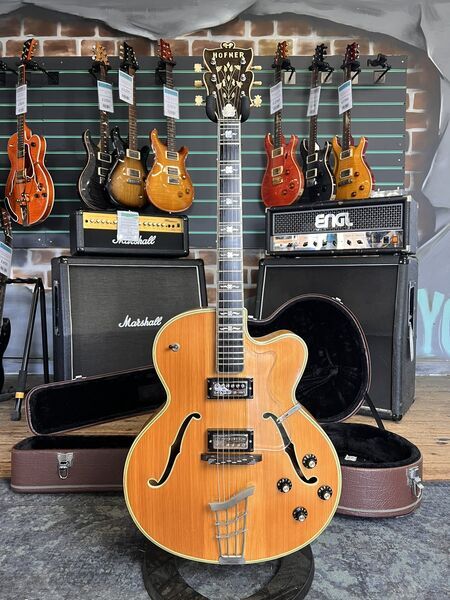 Hofner Committee Gloss Natural 1960 Modified Hollow Body Electric Guitar | Gloss Natural, image 1 of 5