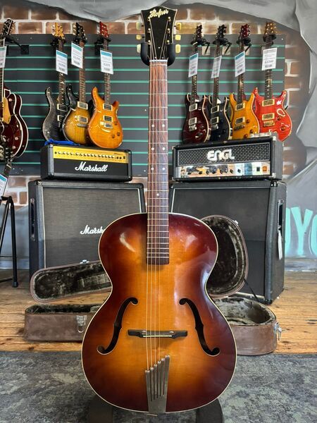 Hofner Congress Brown Sunburst 1964 Hollow Body Acoustic Guitar | Brown Sunburst, image 1 of 5