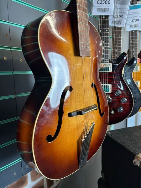 Hofner Congress Brown Sunburst 1964 Hollow Body Acoustic Guitar | Brown Sunburst, image 3 of 5