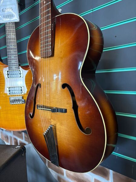 Hofner Congress Brown Sunburst 1964 Hollow Body Acoustic Guitar | Brown Sunburst, image 5 of 5