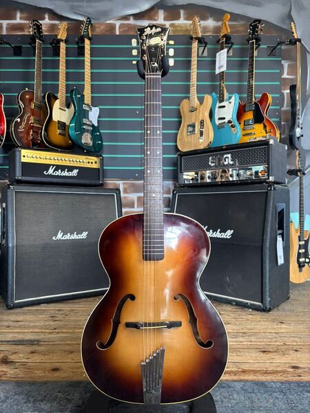 Hofner Congress Brown Sunburst 1966 Hollow Body Acoustic Guitar | Brown Sunburst, image 1 of 5