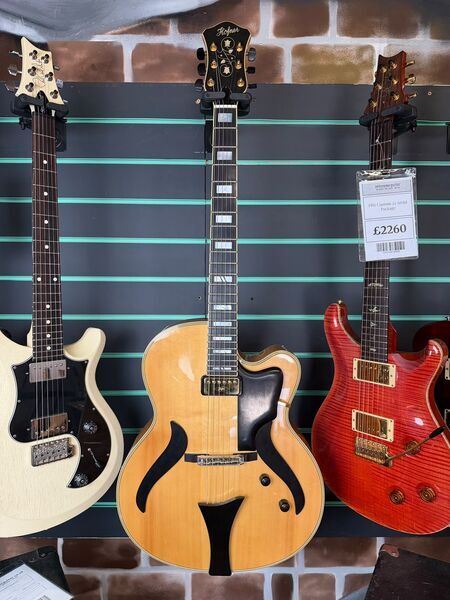 Hofner Jazzica Custom Natural 2003 Archtop Hollow Body Guitar | Natural, image 2 of 5