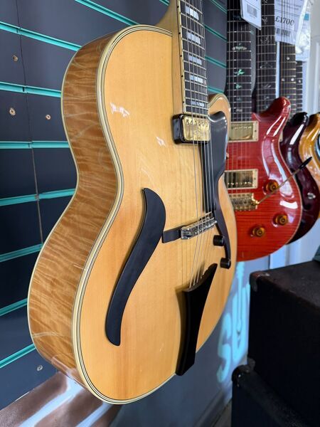 Hofner Jazzica Custom Natural 2003 Archtop Hollow Body Guitar | Natural, image 3 of 5