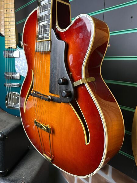 Hofner Jazzica Sunburst (Refin.) Archtop Hollow Body Electric Guitar | sunburst, image 5 of 5
