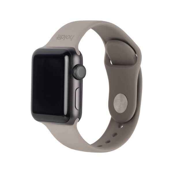 HoldIt Udržitelný silikonový řemínek na hodinky | Apple Watch 42/44/45/49 | taupe 2