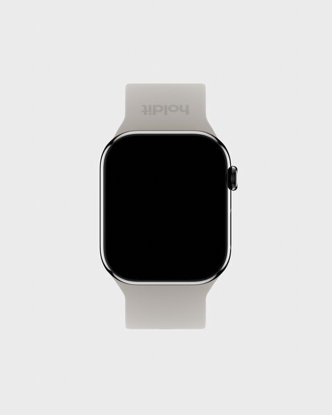 Holdit Nachhaltiges Silikonarmband | Apple Watch 42/44/45/49 | Taupe 2