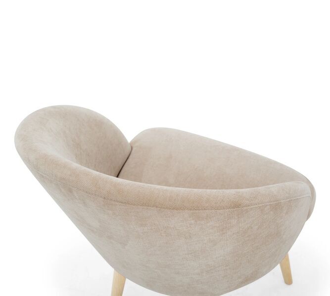Holly dining chair Danny Cream | brown, image 4 of 4