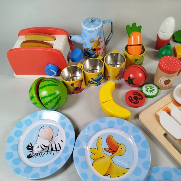 Holz-Spielset Krankenhaus & Küche - Spielküche Zubehör, Basteln & Lernen | multicolored 5