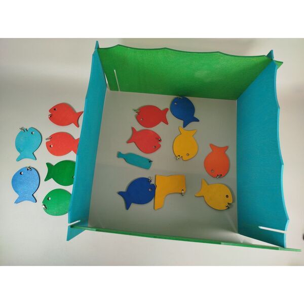 Holzspielzeug Set Abakus & Angelspiel | večbarven 3