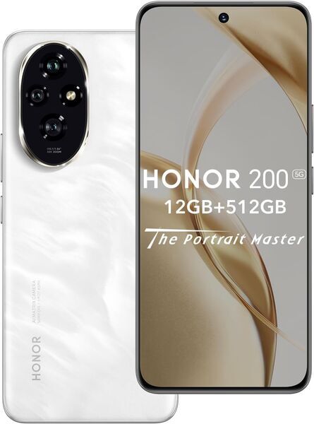 Honor 200 | 12 GB | 512 GB | Dual-SIM | Moonlight White 1