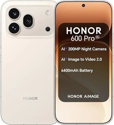 Honor 600 Pro | 12 GB | 512 GB | Dual-SIM | Golden White, image 1 of 1