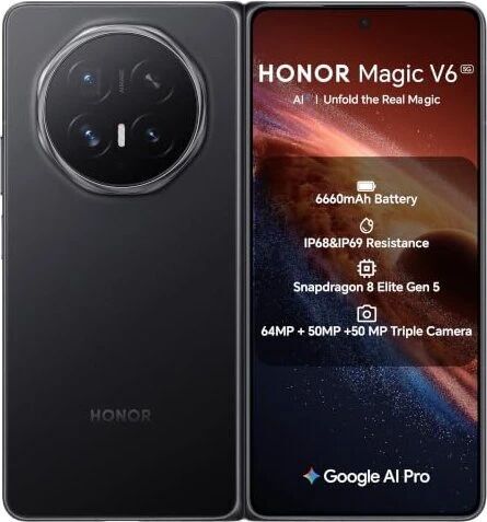 Honor Magic V6 | 16 GB | 256 GB | Dual-SIM | Crna, image 1 of 1