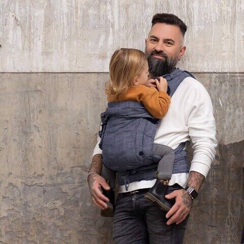 Hoppediz Bondolino Plus Babytrage for Rücken and Bauch | dark blue 2