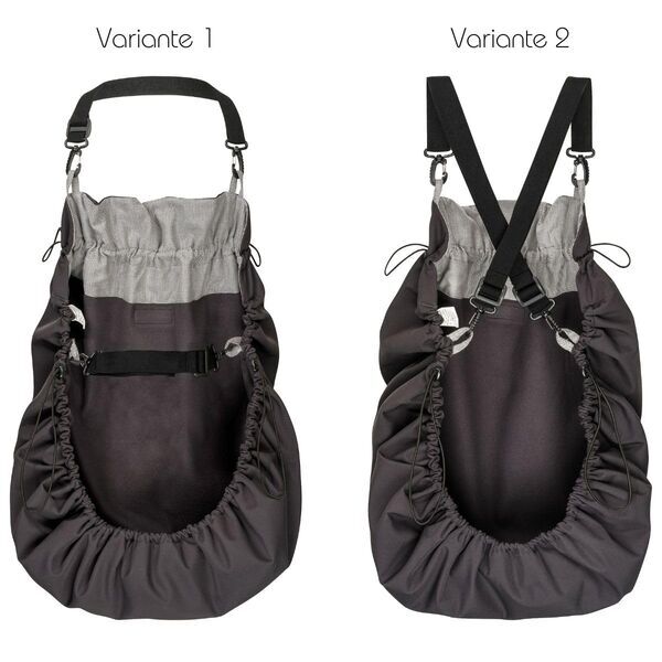 Hoppediz Softshell Tragecover | grey 2