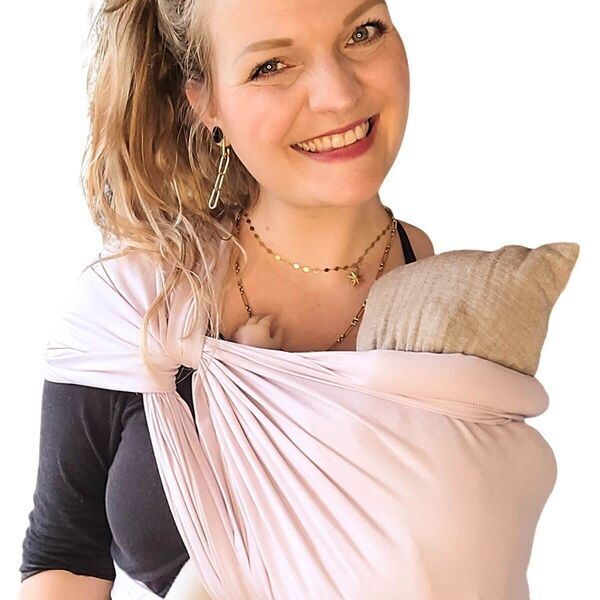 Hoppediz Baby-Tragetuch Hamburg Flieder | 4,60 m | pink 1