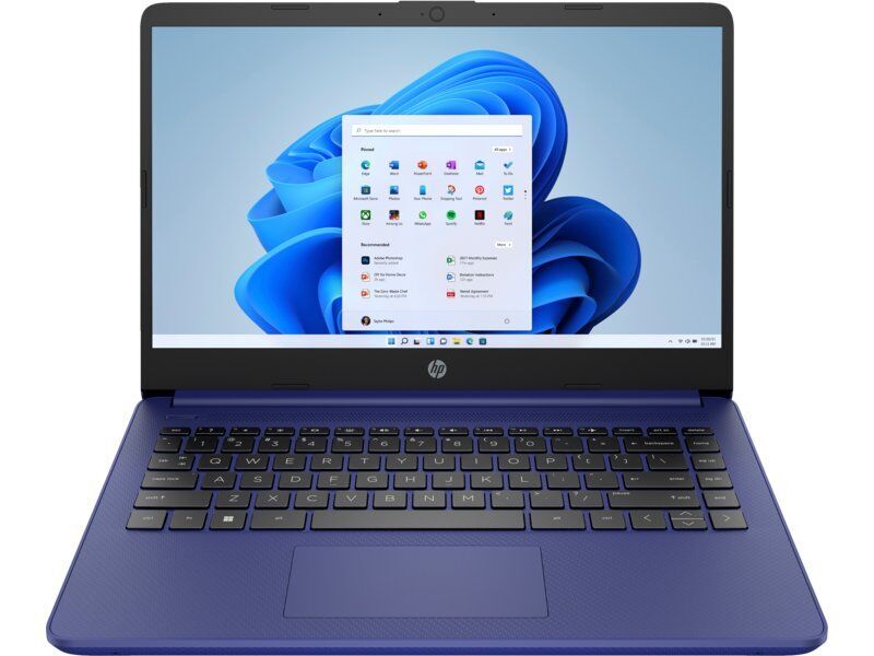 HP 14s-DQ | Celeron N4120 | 14" | 8 GB | 128 GB SSD | blue | Win 11 Home | BE 1