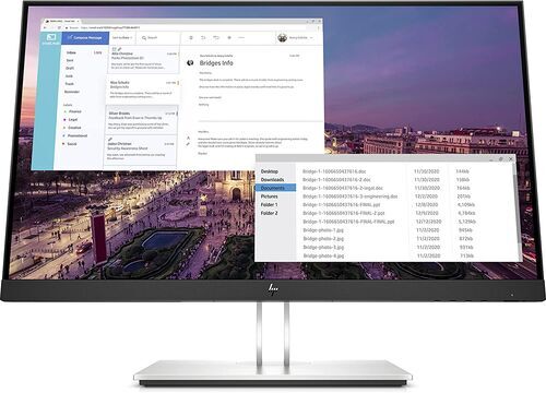 Som Ny: HP E23 G4 | 23" | svart/silver