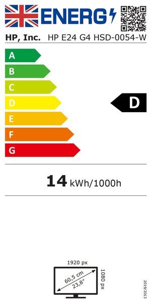 HP E24 G4 | 24" | without stand | black 5