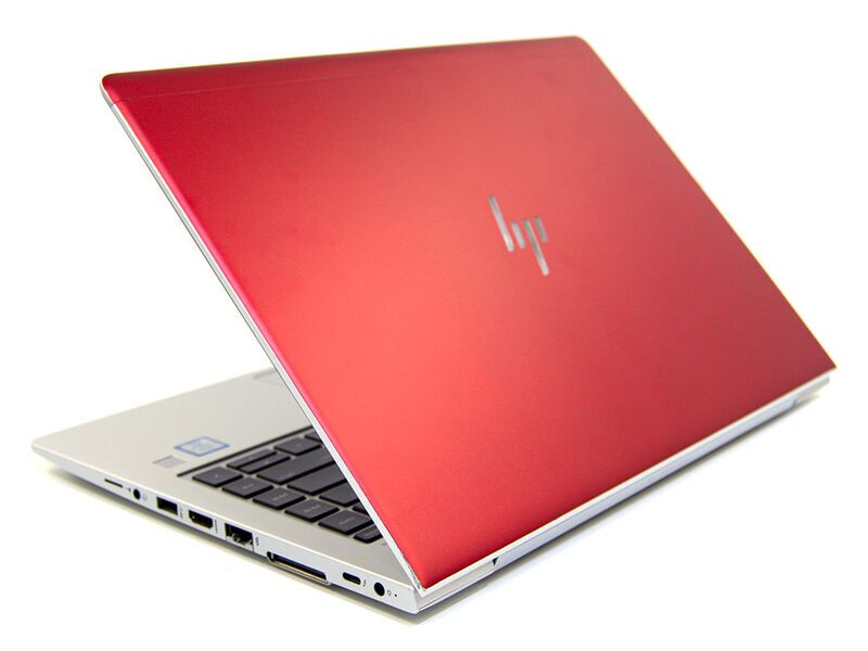 HP EliteBook 840 G5 | i5-8350U | 14" | 16 GB | 512 GB SSD | Bakgrundsbelyst tangentbord | Webcam | Win 11 Pro | röd | DE
