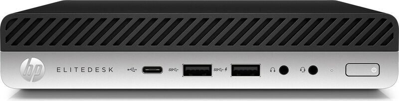 HP EliteDesk 800 G4 DM | i5-8500T | 8 GB | 256 GB SSD | WiFi | 2 x DisplayPort | Win 11 Pro