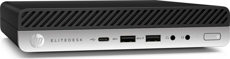 HP EliteDesk 800 G4 DM | i5-8500T | 8 GB | 256 GB SSD | WiFi | 2 x DisplayPort | Win 11 Pro 3