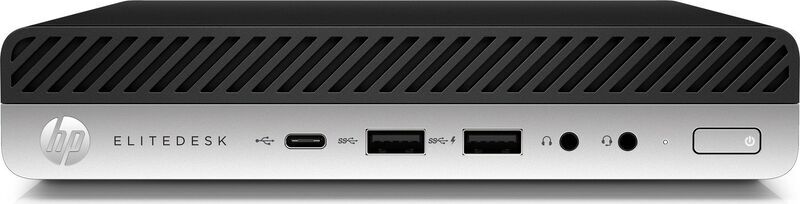 HP EliteDesk 800 G4 DM | i5-8500T | 8 GB | 240 GB SSD | 2 x DisplayPort | Win 10 Pro