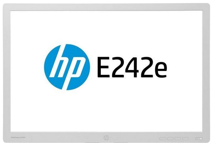 HP EliteDisplay E242e | 24" | bianco | senza supporto