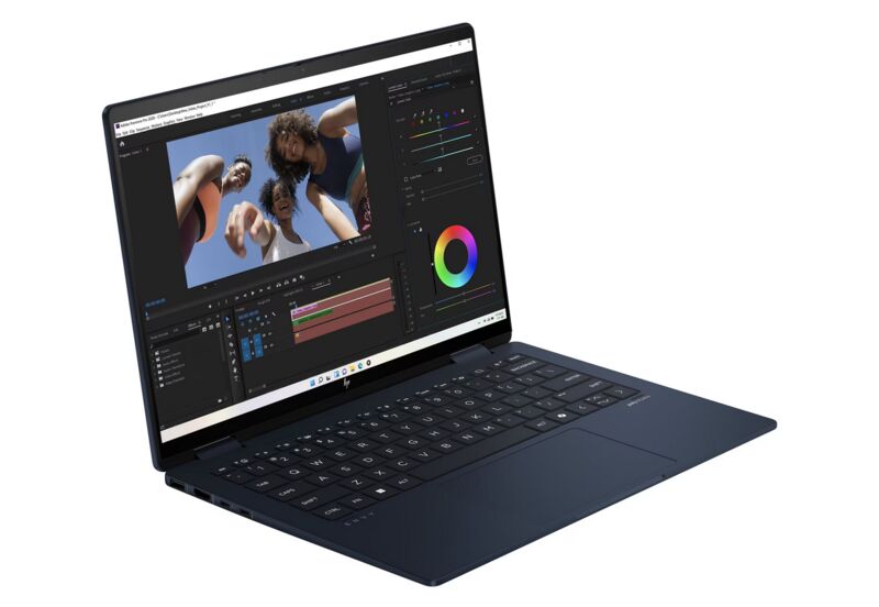 HP Envy x360 14-fc | Core Ultra 5 125U | 14" | 16 GB | 512 GB SSD | 2880 x 1800 | Backlit keyboard | black | Win 11 Home | DE 2