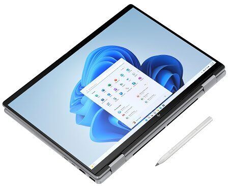 HP Envy x360 2-in-1 14-fa | Ryzen 5 8640HS | 14" | 16 GB | 512 GB SSD | Stylus | grau | Win 11 Home | BE, image 2 of 6