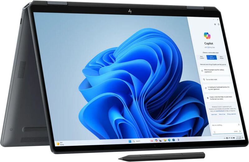 HP OmniBook Ultra Flip 14-fh | Core Ultra 9 288V | 14" | 32 GB | 1 TB SSD | 2880 x 1800 | FP | Backlit keyboard | Stylus | grey | Win 11 Pro | DE 1