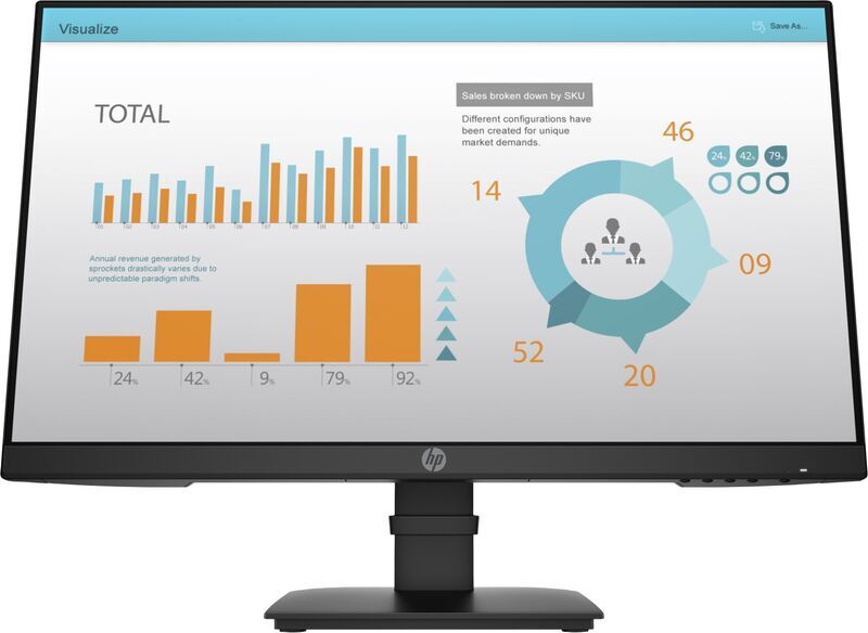 HP P24 G4 | 23.8" | inkl. Standfuß | schwarz 1