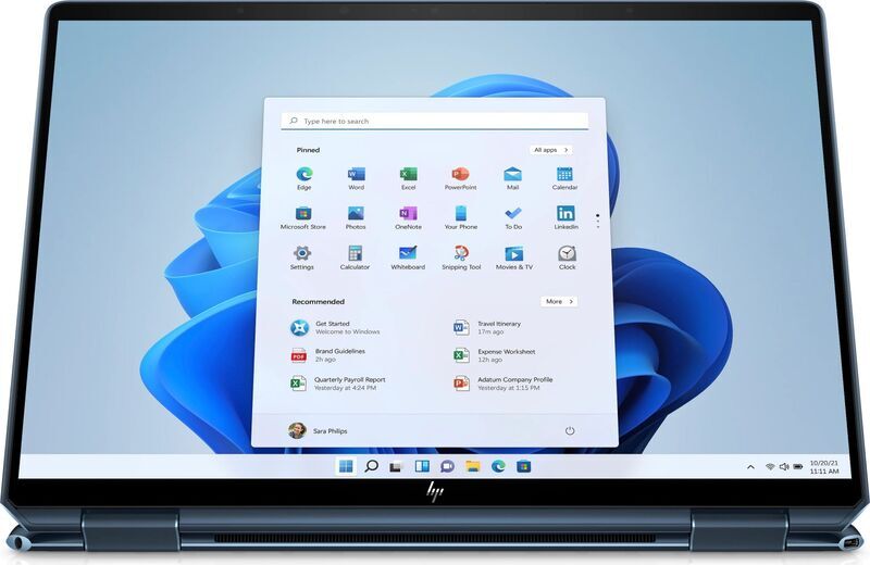 HP Spectre x360 2-in-1 14-EF | i7-1255U | 13.5" | 16 GB | 1 TB SSD | 3000 x 2000 | FP | stylet compatible | Win 11 Pro | bleu | ES 4