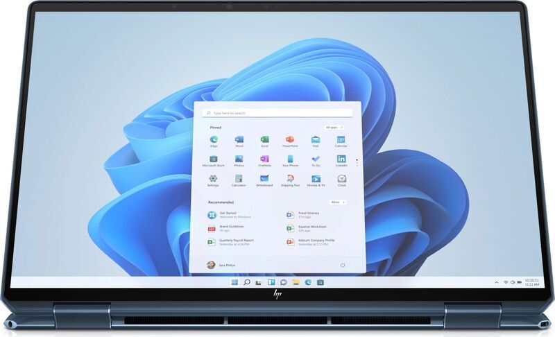 HP Spectre x360 2-in-1 16-F | i7-11390H | 16" | 16 GB | 512 GB SSD | 3840 x 2400 | FP | GeForce RTX 3050 | Win 11 Home | blue | FR 4