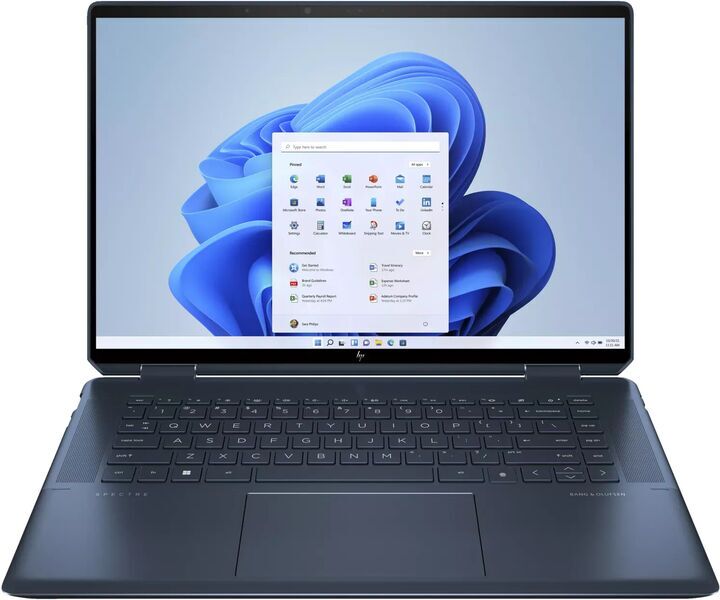 HP Spectre x360 2-in-1 16-F | i7-1360P | 16" | 32 GB | 1 TB SSD | 3840 x 2400 | FP | Taustavalaistu näppäimistö | sininen | Win 11 Pro | PL 1
