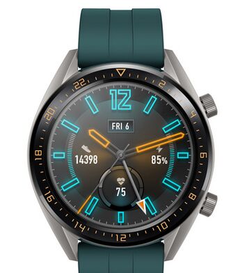 Huawei Watch GT (2018) | 46 mm | zilver | Dark green