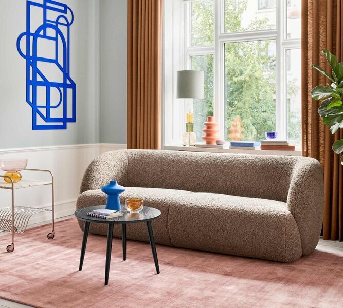 Hubert Couchtisch Furnier 60cm Durchmesser | schwarz, image 1 of 2
