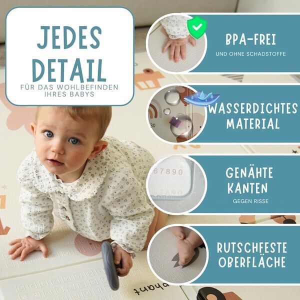 HuBorns play mat | multicolored | Weltkarte | XL, image 2 of 3