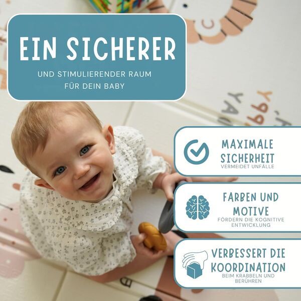 HuBorns play mat | multicolored | Weltkarte | XL, image 3 of 3