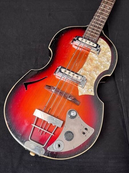 Hüttl Bass 1960s | sunburst, image 3 of 5
