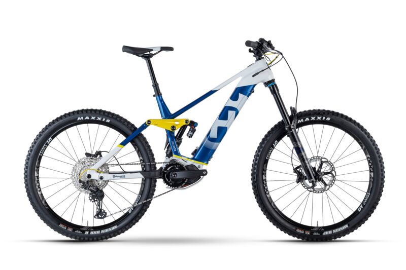 Husqvarna Hard Cross 8 (2021) | Diamant | blau/weiß/gelb | 27.5 " | 40 cm | 100 - 500 km | Shimano EP10 | Simplo Core S3 2