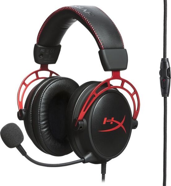 HP HyperX Cloud Alpha | black/red, image 2 of 2
